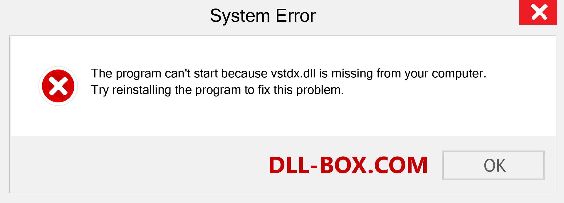  vstdx.dll file is missing?. Download for Windows 7, 8, 10 - Fix  vstdx dll Missing Error on Windows, photos, images
